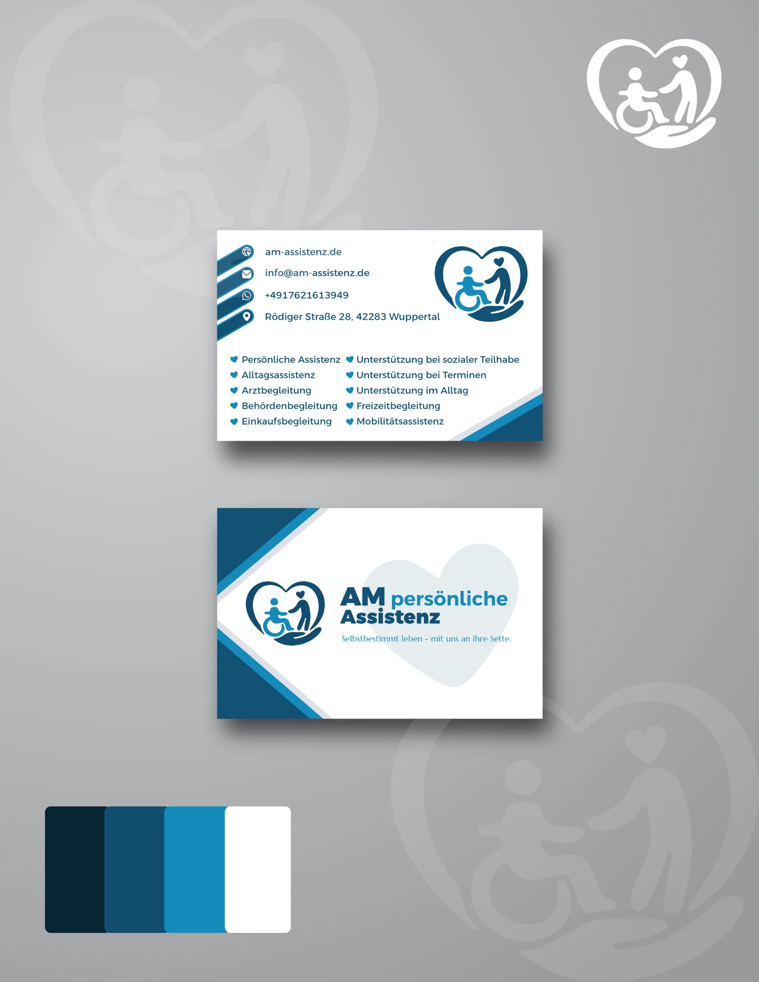 تصميم كرت أعمال Am persönliche Assistenz